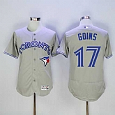 Toronto Blue Jays #17 Ryan Goins Gray 2016 Flexbase Collection Stitched Jersey,baseball caps,new era cap wholesale,wholesale hats